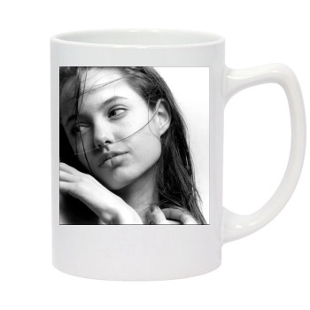 Angelina Jolie 14oz White Statesman Mug