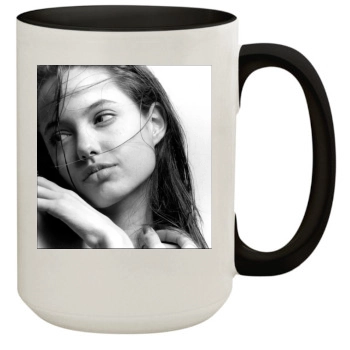 Angelina Jolie 15oz Colored Inner & Handle Mug