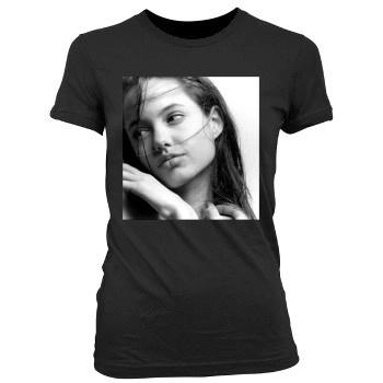 Angelina Jolie Women's Junior Cut Crewneck T-Shirt