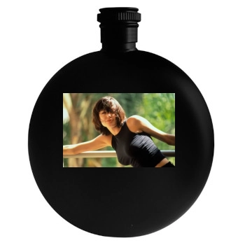 Angelina Jolie Round Flask