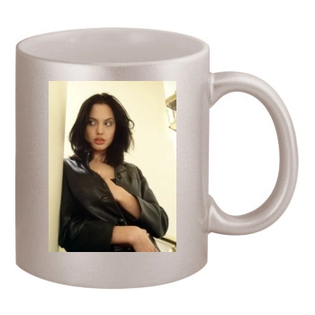 Angelina Jolie 11oz Metallic Silver Mug