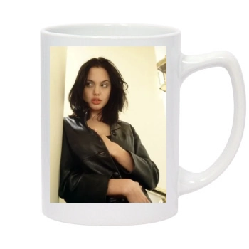 Angelina Jolie 14oz White Statesman Mug