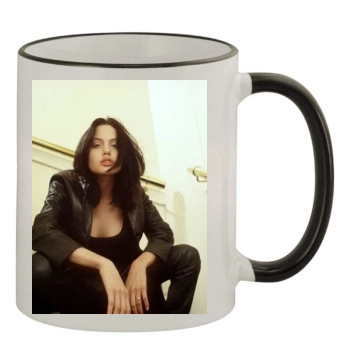 Angelina Jolie 11oz Colored Rim & Handle Mug