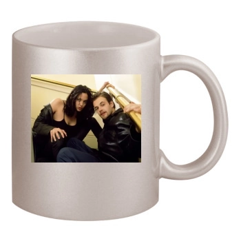 Angelina Jolie 11oz Metallic Silver Mug