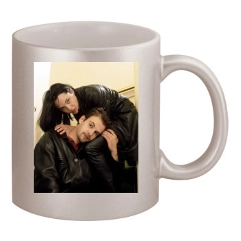 Angelina Jolie 11oz Metallic Silver Mug