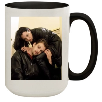 Angelina Jolie 15oz Colored Inner & Handle Mug