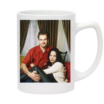 Angelina Jolie 14oz White Statesman Mug