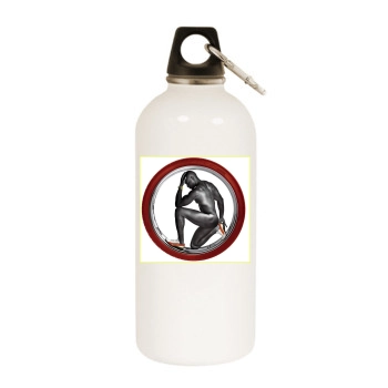 Tyson Beckford White Water Bottle With Carabiner