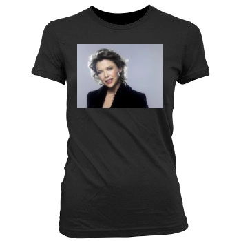 Annette Bening Women's Junior Cut Crewneck T-Shirt