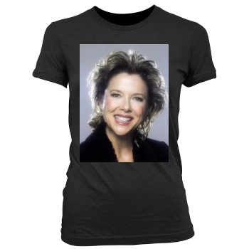 Annette Bening Women's Junior Cut Crewneck T-Shirt