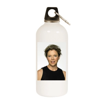 Annette Bening White Water Bottle With Carabiner