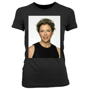 Annette Bening Women's Junior Cut Crewneck T-Shirt