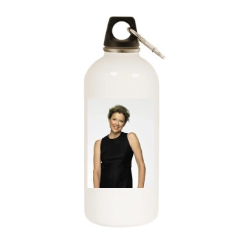 Annette Bening White Water Bottle With Carabiner