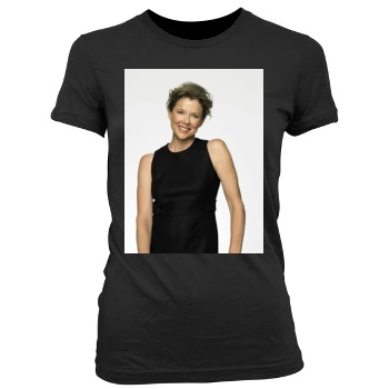 Annette Bening Women's Junior Cut Crewneck T-Shirt