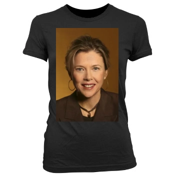 Annette Bening Women's Junior Cut Crewneck T-Shirt