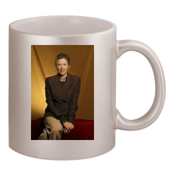 Annette Bening 11oz Metallic Silver Mug