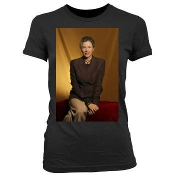 Annette Bening Women's Junior Cut Crewneck T-Shirt