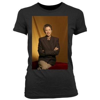 Annette Bening Women's Junior Cut Crewneck T-Shirt