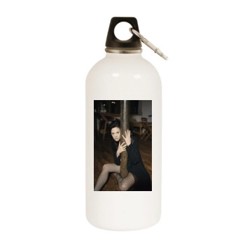 Asia Argento White Water Bottle With Carabiner