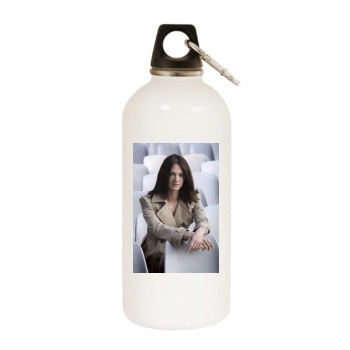 Asia Argento White Water Bottle With Carabiner