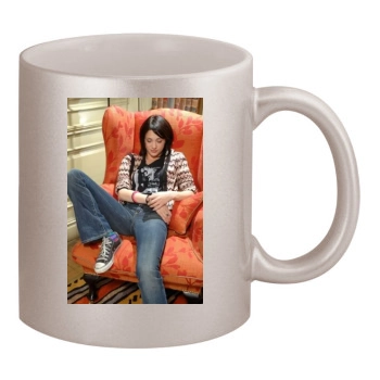 Asia Argento 11oz Metallic Silver Mug