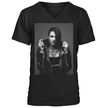 Asia Argento Men's V-Neck T-Shirt