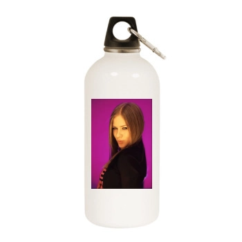 Avril Lavigne White Water Bottle With Carabiner