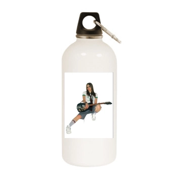 Avril Lavigne White Water Bottle With Carabiner