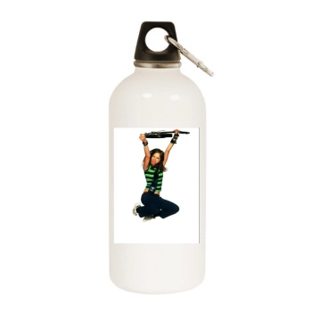 Avril Lavigne White Water Bottle With Carabiner