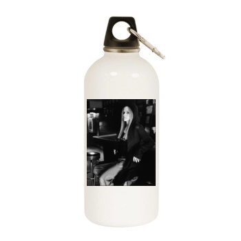 Avril Lavigne White Water Bottle With Carabiner