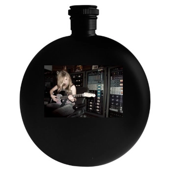 Avril Lavigne Round Flask