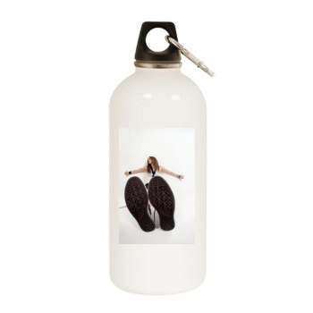 Avril Lavigne White Water Bottle With Carabiner