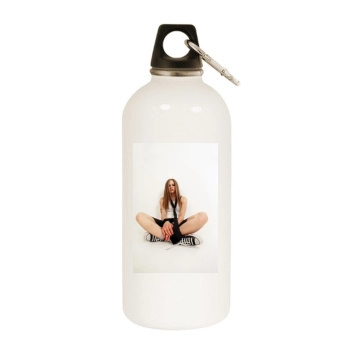 Avril Lavigne White Water Bottle With Carabiner