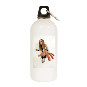 Avril Lavigne White Water Bottle With Carabiner