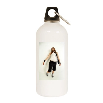 Avril Lavigne White Water Bottle With Carabiner