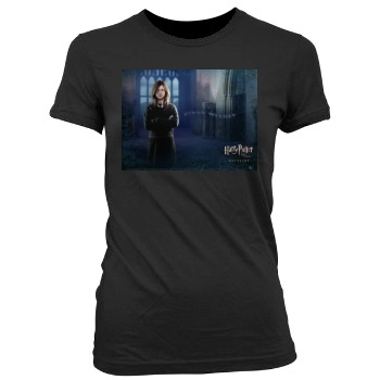 Bonnie Wright Women's Junior Cut Crewneck T-Shirt