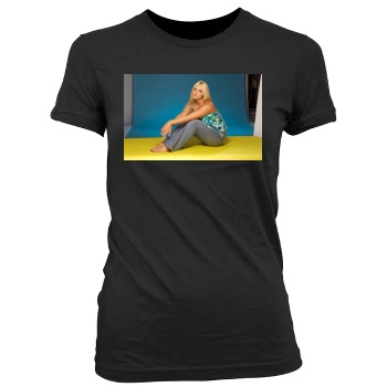 Brooke Hogan Women's Junior Cut Crewneck T-Shirt