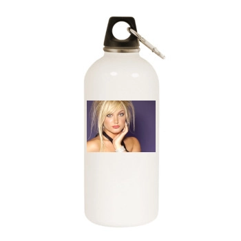 Brooke Hogan White Water Bottle With Carabiner