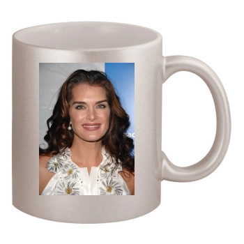 Brooke Shields 11oz Metallic Silver Mug