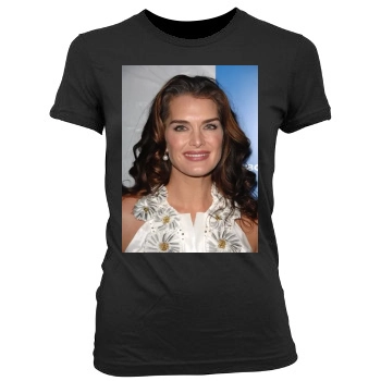 Brooke Shields Women's Junior Cut Crewneck T-Shirt