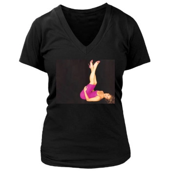 Brooke Shields Women's Deep V-Neck TShirt