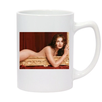 Brooke Shields 14oz White Statesman Mug