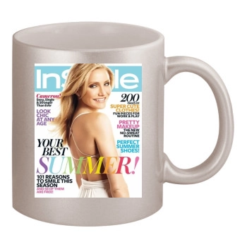 Cameron Diaz 11oz Metallic Silver Mug