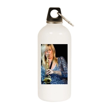 Candy Dulfer White Water Bottle With Carabiner