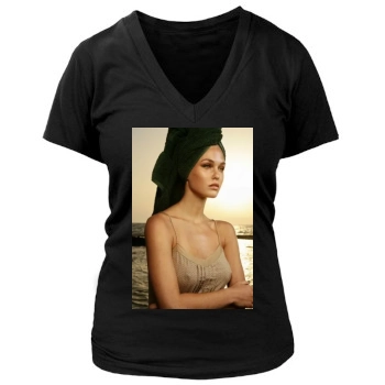 Bar Refaeli Women's Deep V-Neck TShirt