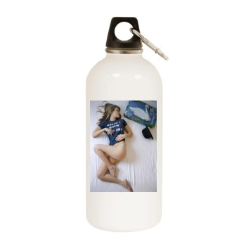 Bar Refaeli White Water Bottle With Carabiner