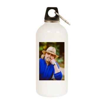 Barry Gibb White Water Bottle With Carabiner