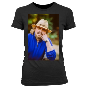 Barry Gibb Women's Junior Cut Crewneck T-Shirt