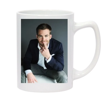 Chris Pine 14oz White Statesman Mug