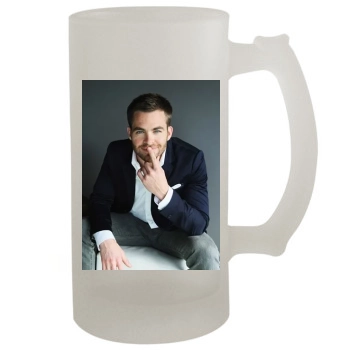 Chris Pine 16oz Frosted Beer Stein